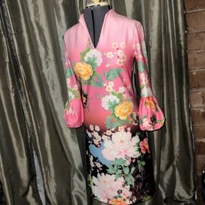 Dramatic Floral Sheath NWT
